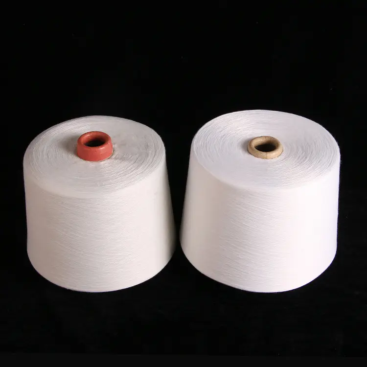 China Manufacturer Cheap Sales 65/35 80/20 Ne 8/1 20/1 Mono Stock Spun Ring Polyester Cotton Yarn Weaving Knitting Blended Yarn