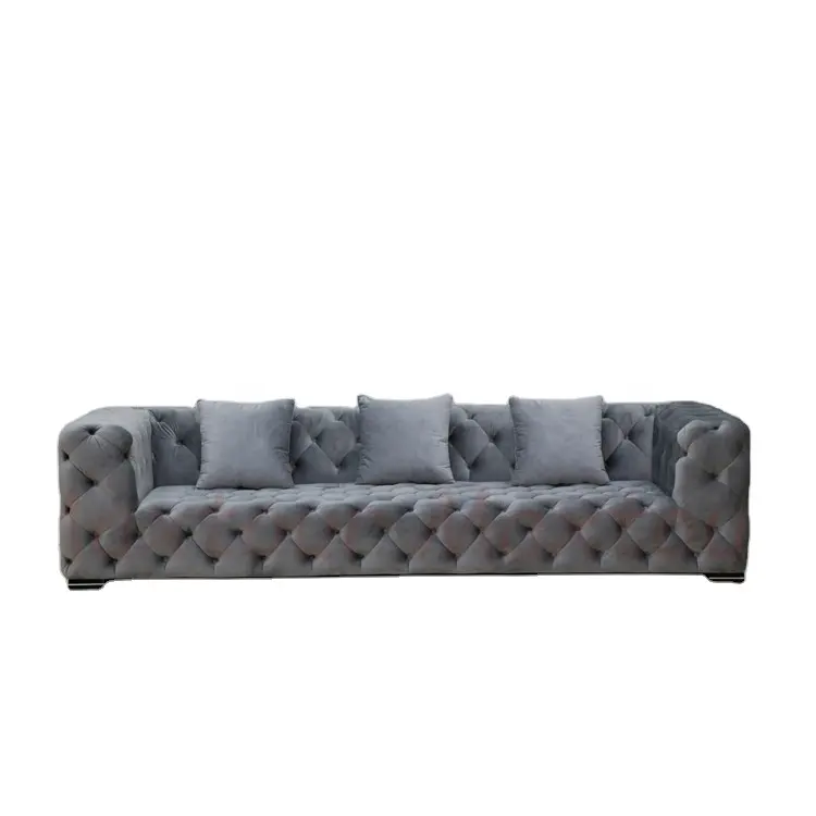 Мебель для дома Foshan, бархатная ткань, кожа, Скандинавский современный секционный интерьер, мебель, наборы диванов