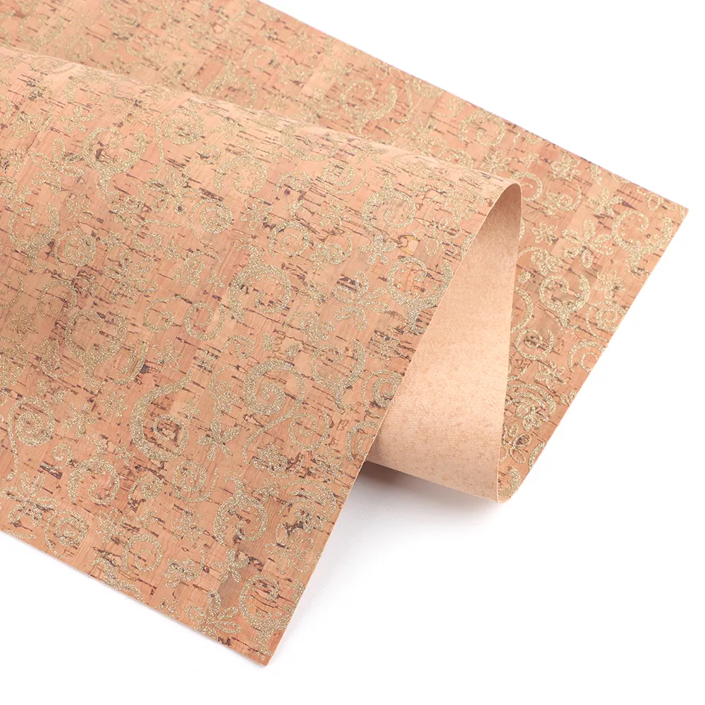 C Grade Environmental China Cork Fabric Natural Cork Leather Manufacturer For Cork Cap