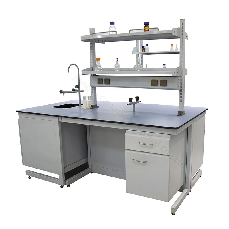 Индивидуальная химическая лабораторная мебель, школьная Университетская островная стена, лабораторный стенд, испытательный стенд