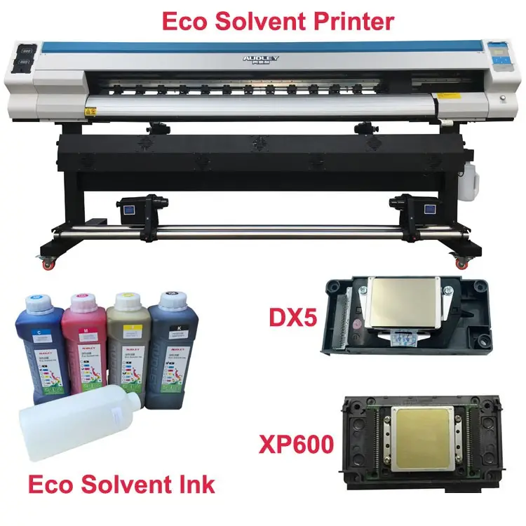 Cheap price industrial digital large format printer xp600 dx7 dx5 eco solvent inkjet cmyk ink PRINTER