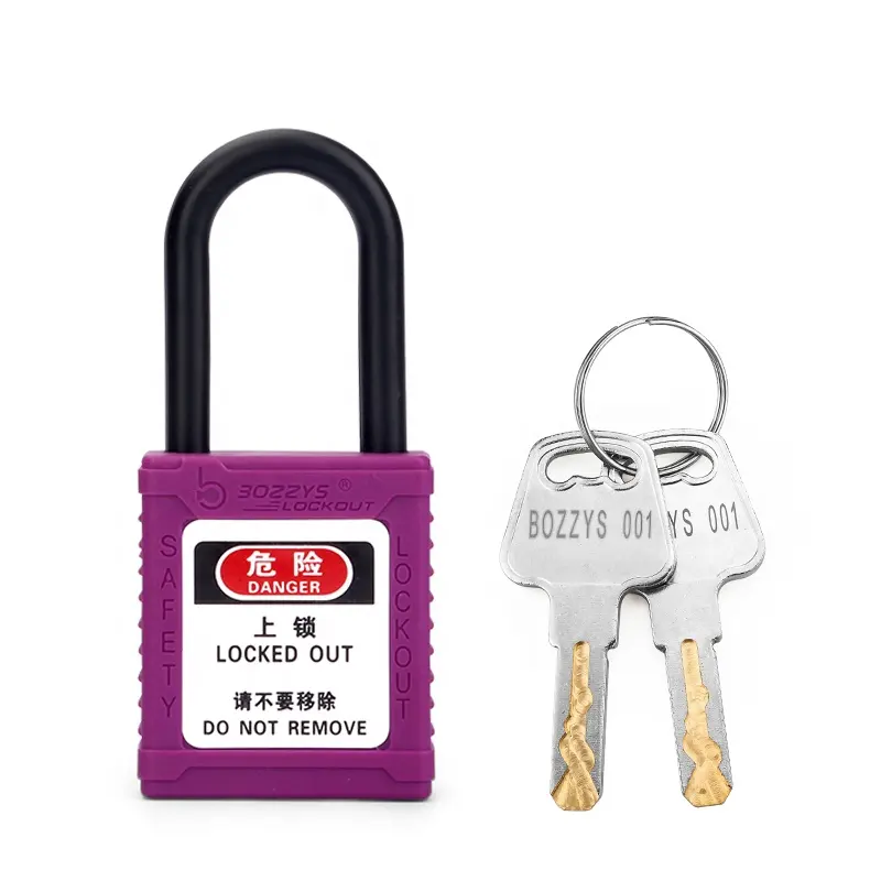 Padlock Bozzys Composite Insulated Lockout Padlocks With Master Key For Industrial Lockout-tagout