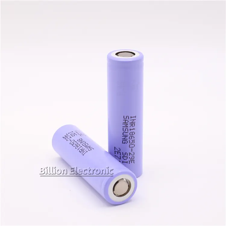 ICR 18650 29E For Samsung RechargeableLithium Battery 3.7V Flat Top 2900mAh Long Cycle Life 18650 Li Ion Battery