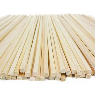 100% натуральная квадратная бамбуковая хлопковая палочка для конфет