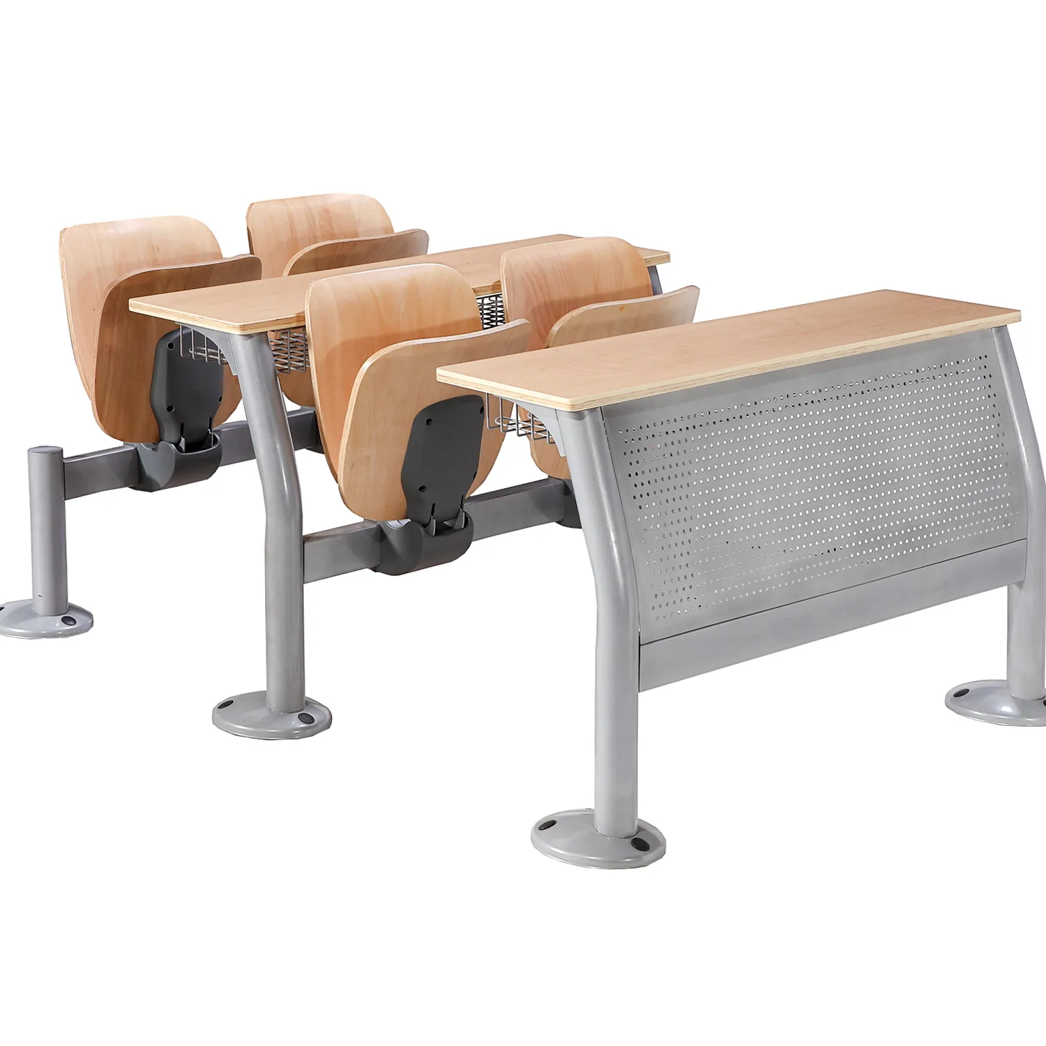 Дешевая мебель со стальными металлическими ножками, классный школьный стол со складным стулом для школы и университета, студенческий стул для колледжа
