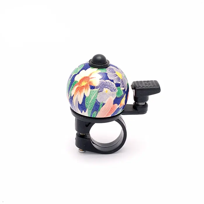 Customized Printing flower teapot bike bicycle ring bell Alloy bicycle bell for girls bicycle bike bell