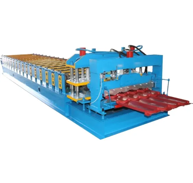 Automatic Color Glazed Tile Metal Steel Roof Panel Roll Forming Machine