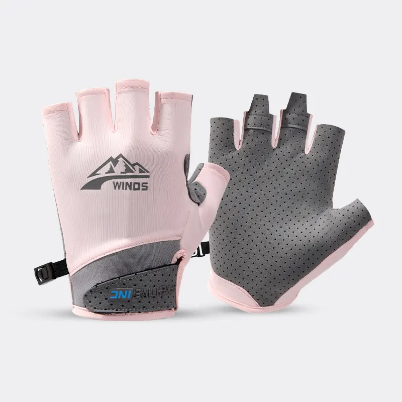 Custom Half Finger Cycling Women Sport Weight Lifting Gym Fitness Gloves