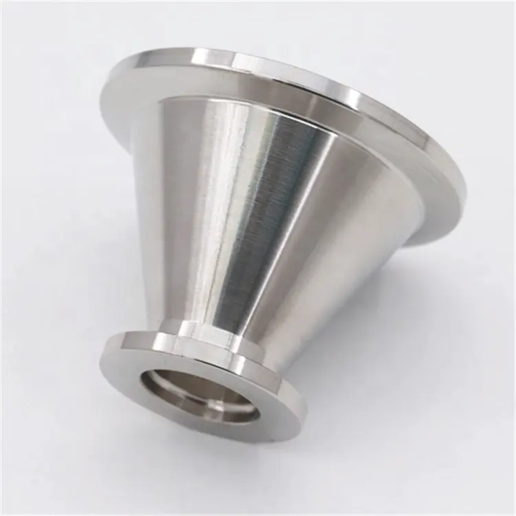 Stainless steel 304 KF40-KF16 conical reducer adapter flange straight conical reducer