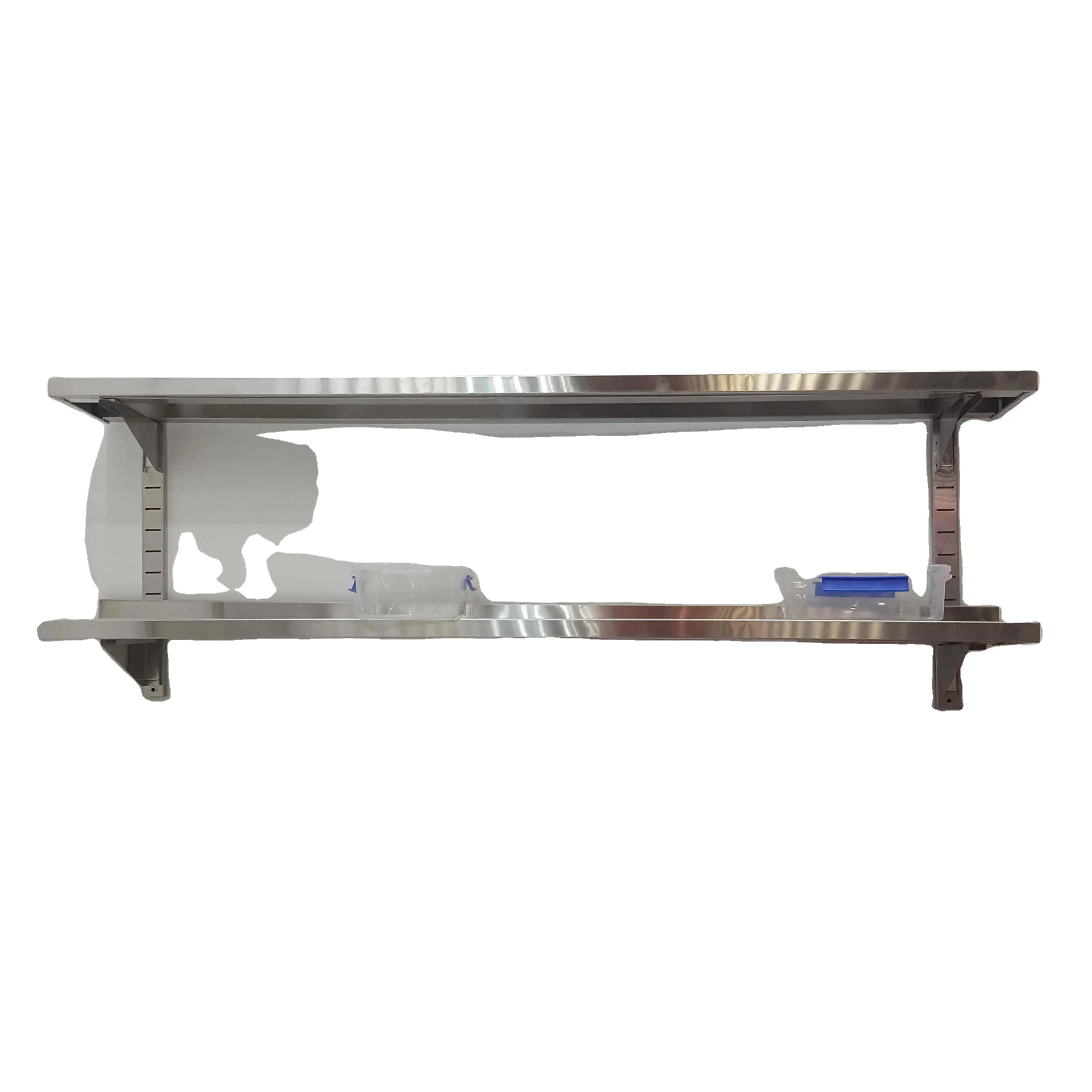 Double Tiers Commercial Kitchen Shelf Storage Wall Shelf Manufacturer/SS Oven Wall Mounted Storage Shelf