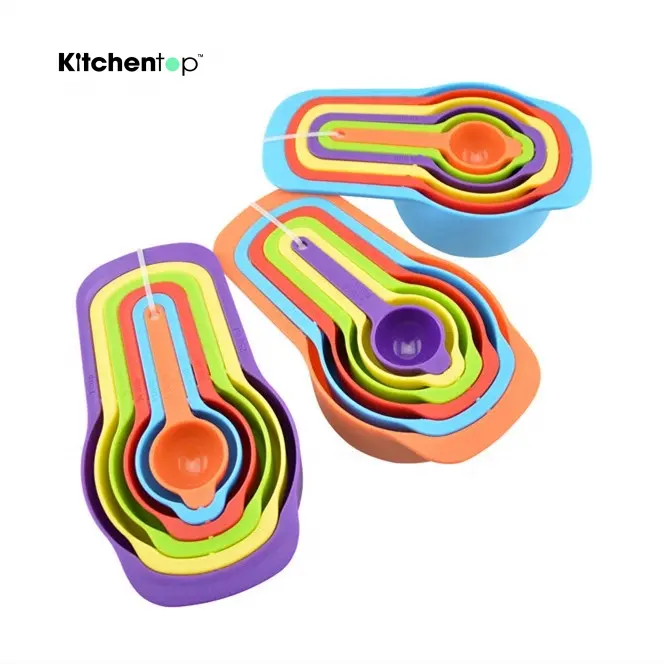 Amazon hot sell colorful measuring spoons