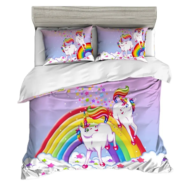 Amazon select supplier 3 pcs 3d bedding sets queen super king bedding 1 person horse bedding set for boys