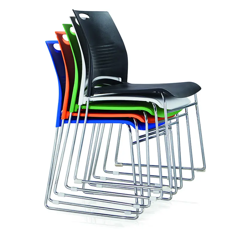 Cheap Price New Design Office Student Training Chair Comfortable Stacking Office Chairs metal frame Stackable Plastic Chairs