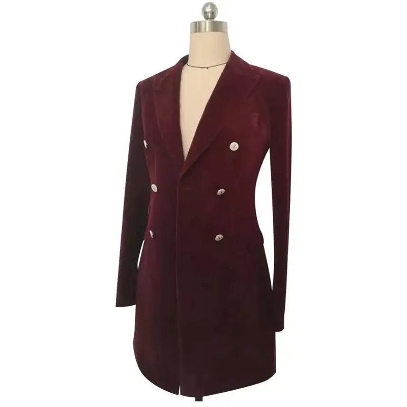 Русское длинное зимнее бархатное винно-красное пальто, модные пальто для девочек