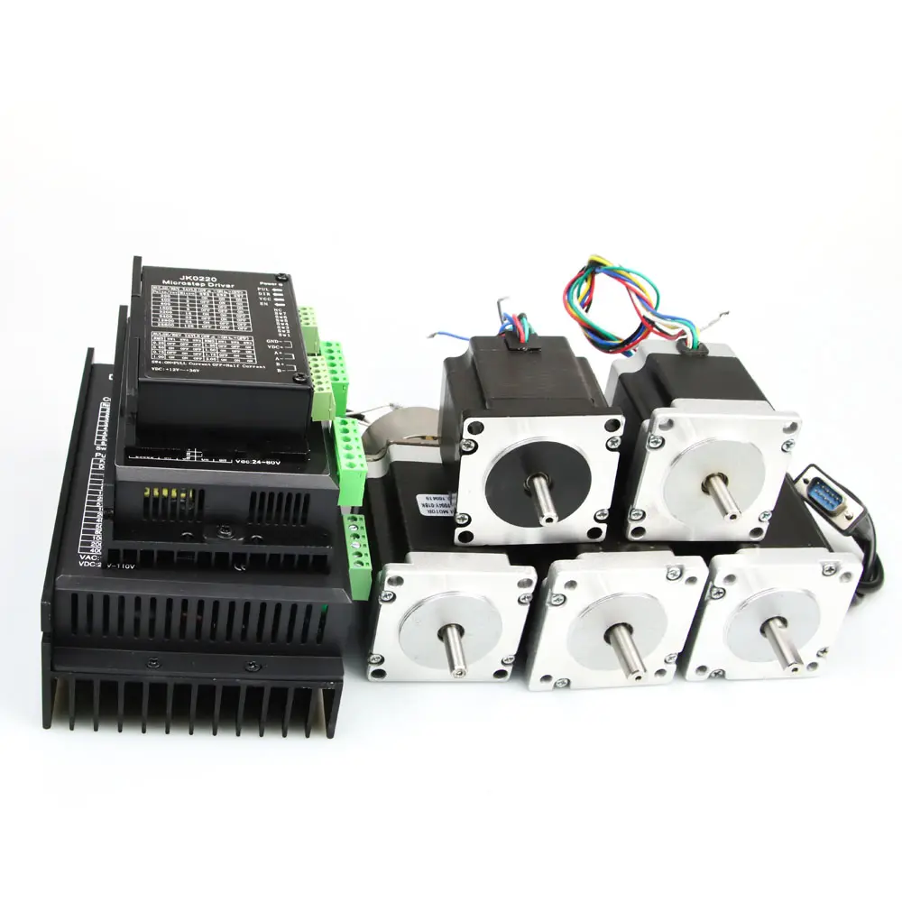 China Hybrid Nema34 High Torque Cnc Kit 3 4 Axis Hybrid Closed Loop Integrated Servo Nema 23 Stepper Motor With Driver