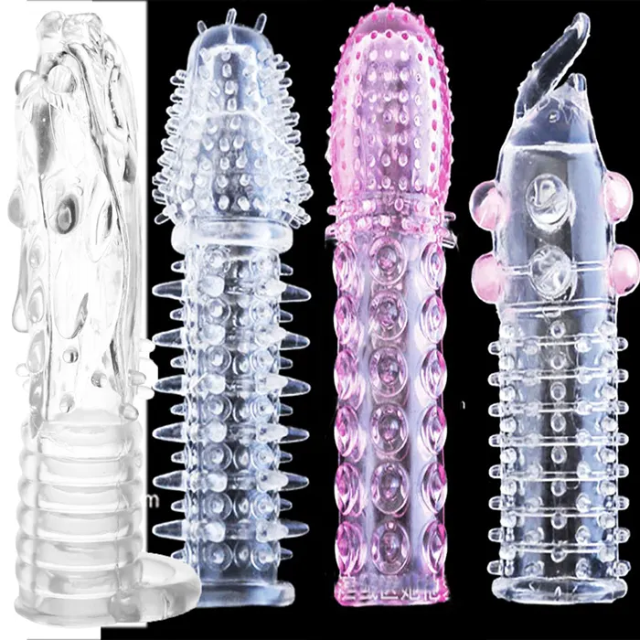 Sex toy Custom Cock Penis Sleep Delay Silicone Small Size Special Condoms Spike for Men large Dragon Condom