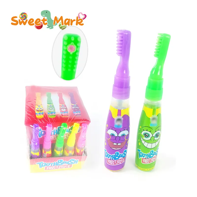 Cheap toothbrush shape spray candy fruit flavour liquid candy