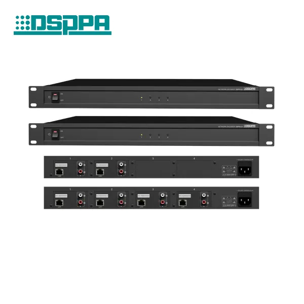 DSP9122 DSP9124 2 и 4 канала IP сетевой аудио адаптер Ip сетевая аудиосистема