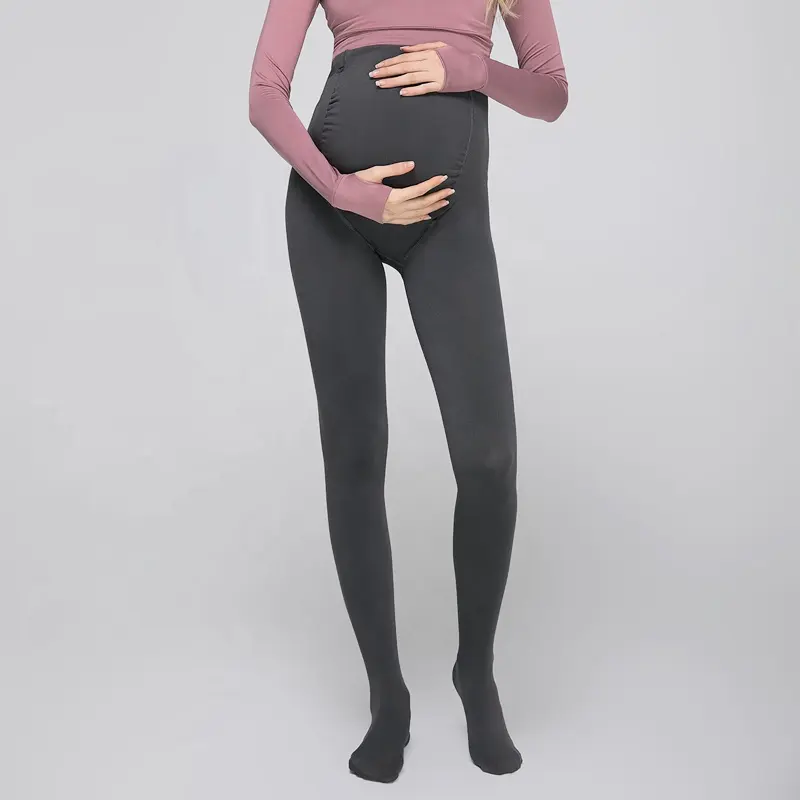 Maternity Pregnant Women High Waist Warm Open Toe Compression Seamless Cotton pantyhose