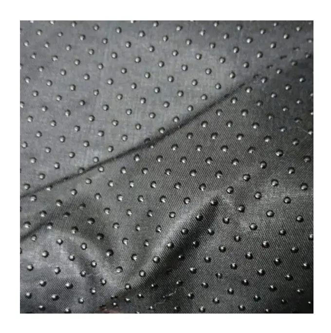 Полиэстер нейлон микрофибра трикотажная стеганая вышивка бисером стеганая нескользящая резиновая ткань в горошек для постельного белья