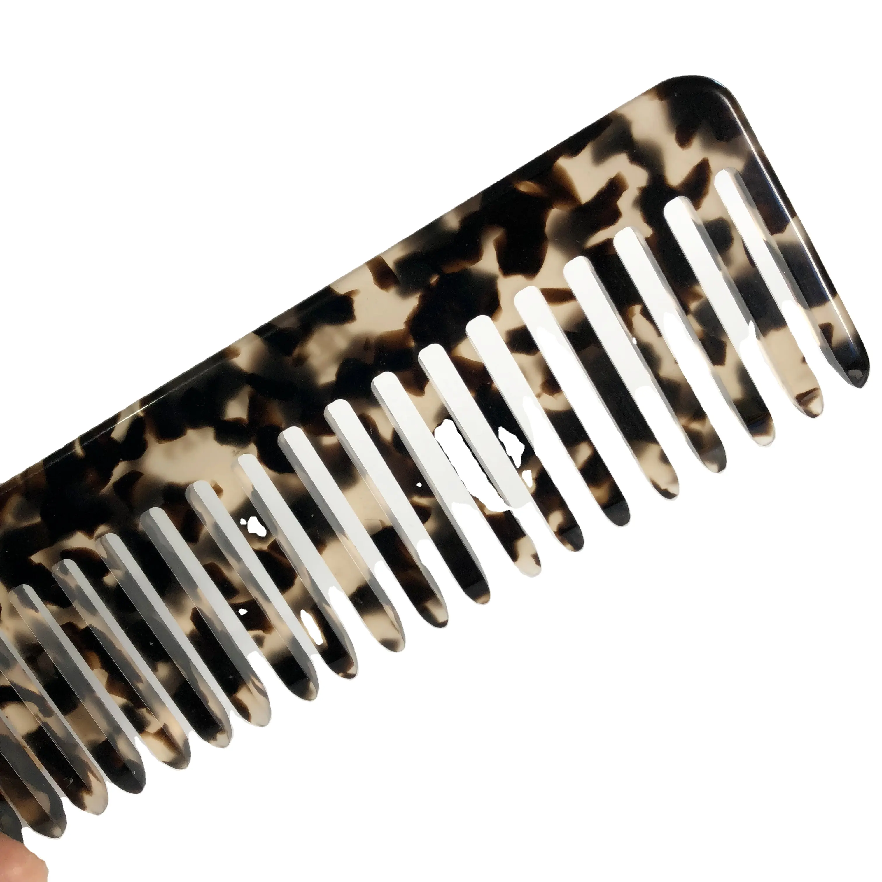 wholesale Tortoise shell hair comb and brushes marble handmade beauty hair combs and tool