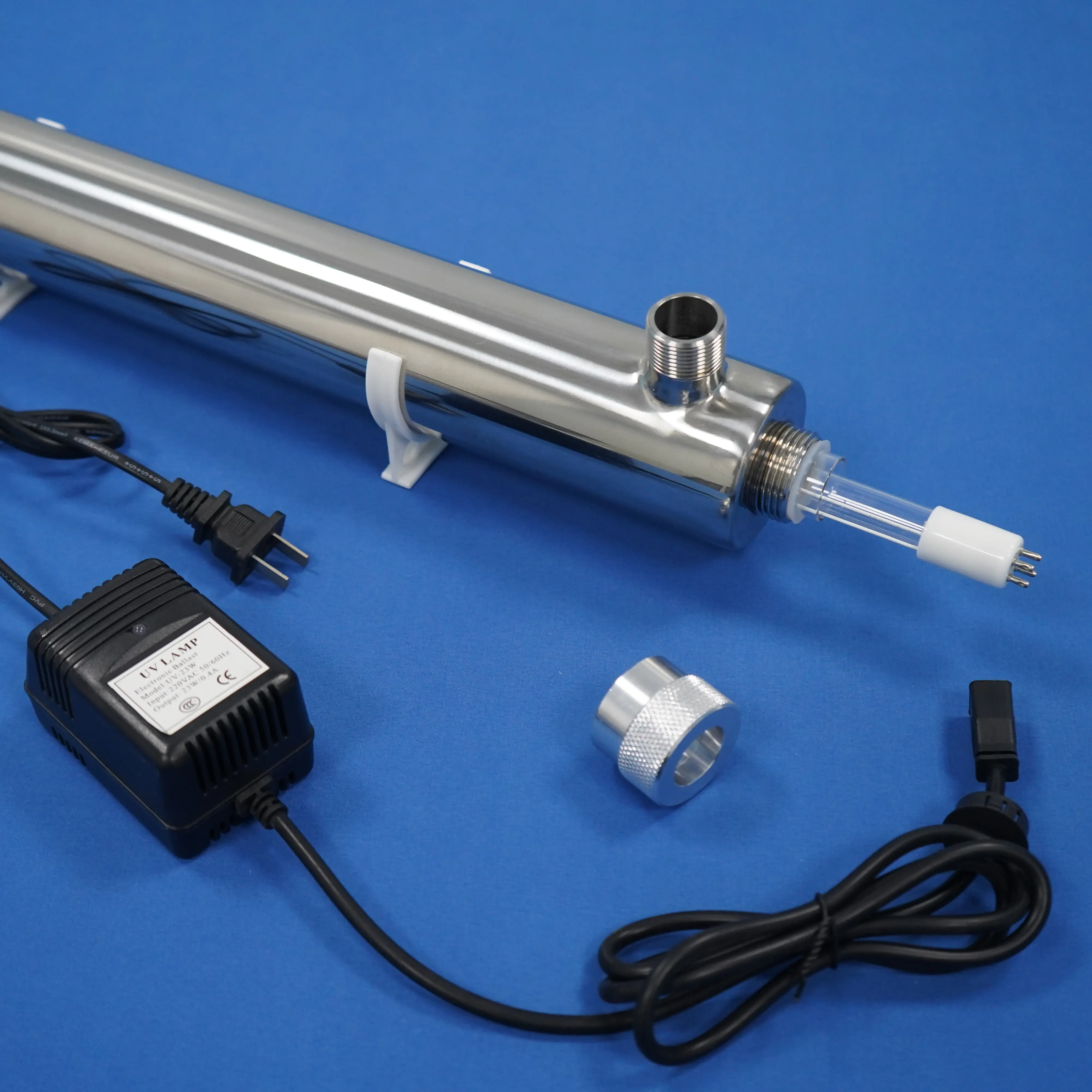 25W uv lamp water sterilization uvc light swimming pool uv Pond Stainless steel water treatment