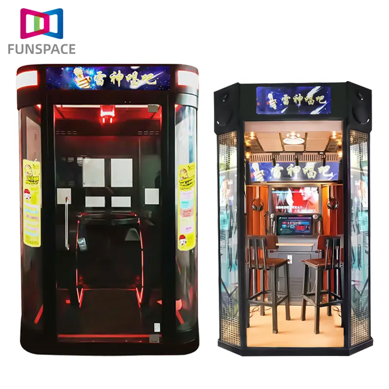 Wholesale Coin Game Machine Singing Karaoke Room Jukebox Indoor Playground Mini Ktv Karaoke Booth