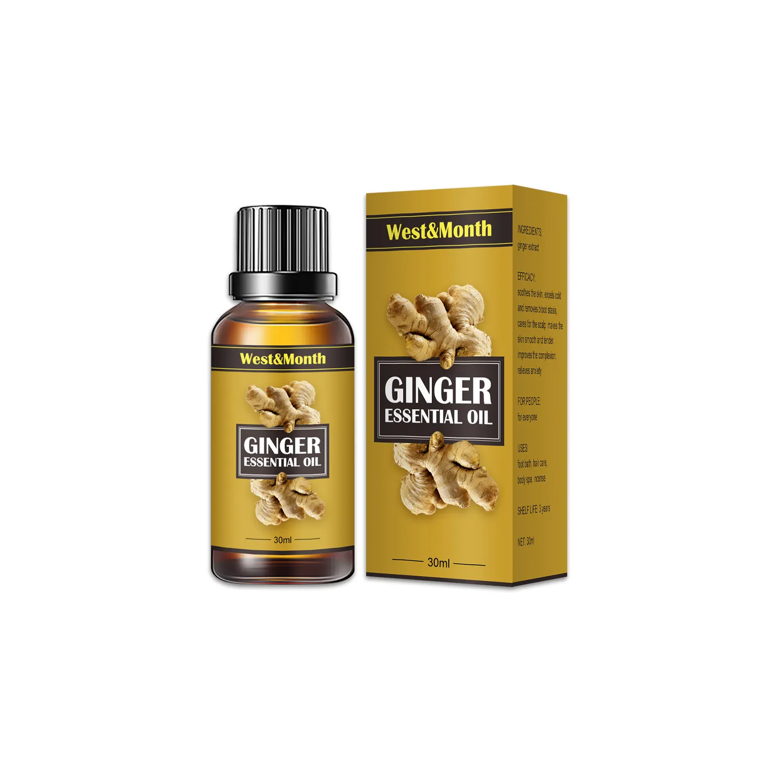 slimming sculpting body essential oil organic ginger oil slimming massage fat burning Body Massage Ginger Oil