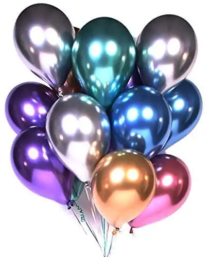 Шуньли дешевой оптовой Metalicos Globos День рождения украшения хром партии латекс металлических воздушных шаров