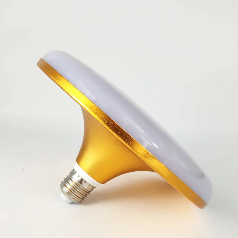 Энергосберегающая Золотая UFO Светодиодная лампа E27 36 Вт в форме летающей тарелки, лампа для подвала, гаража, гостиной, склада, столовой, ресторана