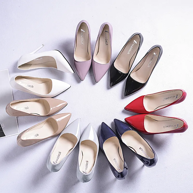 Женская обувь; Обувь в деловом стиле; Туфли-лодочки на высоком каблуке со стразами женские пикантные тонкие туфли
