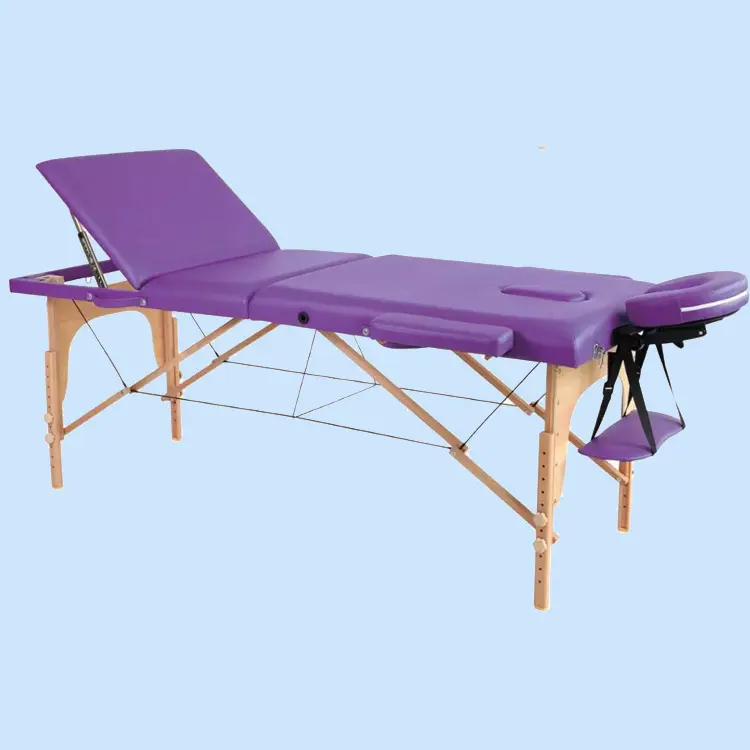 Camilla Para Masajes Mesa de Masaje Luxury 3 Section Portable Salon Facial Massage Table Bed
