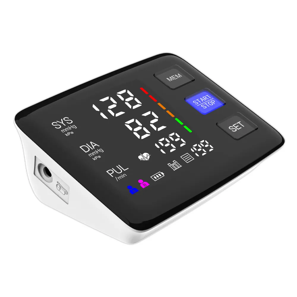 Fully Automatic Upper Arm Cuff Bp Monitor Electronic Sphygmomanometer Digital Blood Pressure Monitor