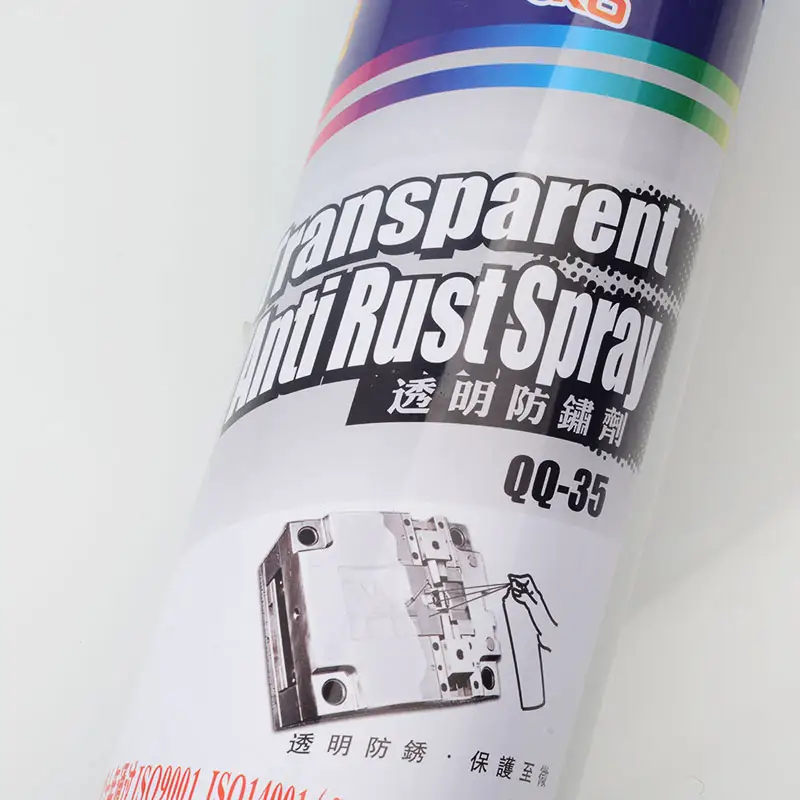 QIQIANG Transparent Rust Inhibitor Antirust Spray Lubricant Oil Qq35 500ml