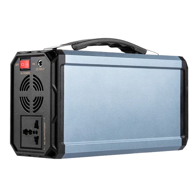 Small Portable solar system generator for home use 220 V power output with inverter charger battery and solar panel