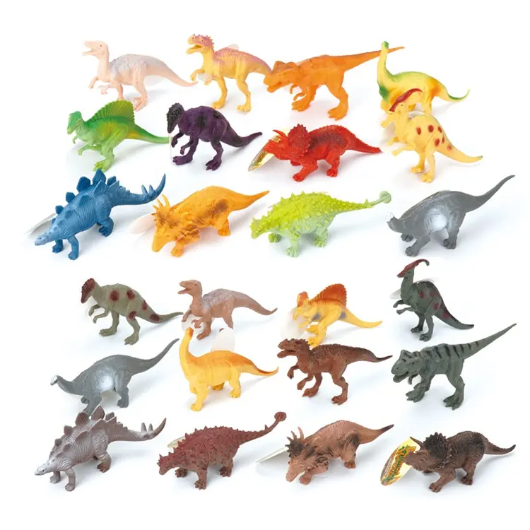 Набор из 12 больших пластиковых фигурок динозавров с реалистичным внешним видом, 5 дюймов