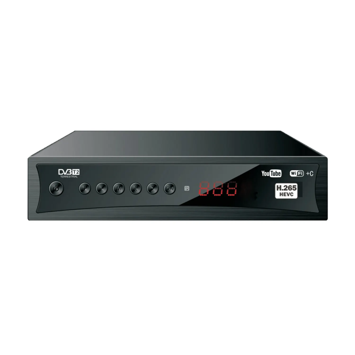 Черный Универсальный DVB-T2 телеприставка пульт дистанционного управления беспроводное умное телевидение STB контроллер HDTV Смарт ТВ коробка
