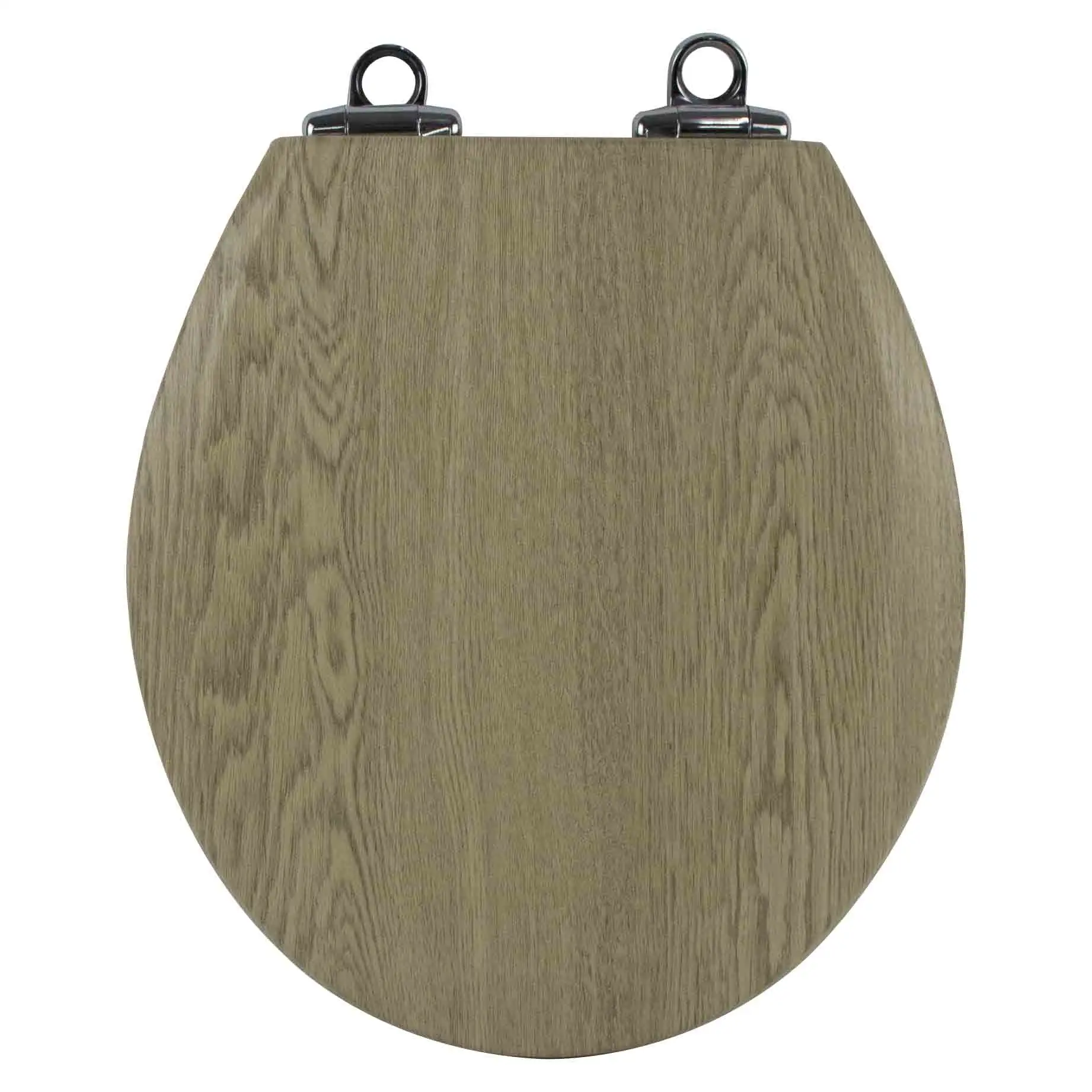 Bofan 17inch beveled veneer wood Textiles Round Toilet Seat