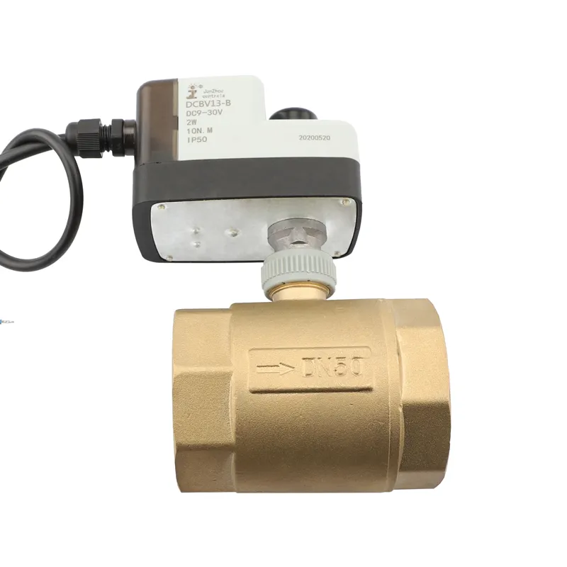 Ball Valve Electric Actuator Electric DC9V DC12V DC24V DC30V Actuator With Manual Switch With DN15 DN20 DN25 DN32 DN40 DN50 Two-way Brass Ball Valve