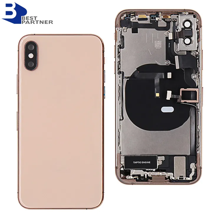 Mobile phone housing for iphone 5 6 7 8 back cover plus replacement back glass for iphone X 11 12 back housing