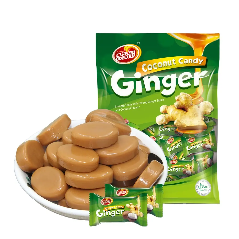 Good Price High Quality Halal Ginger Coconut Candy Gingerbon