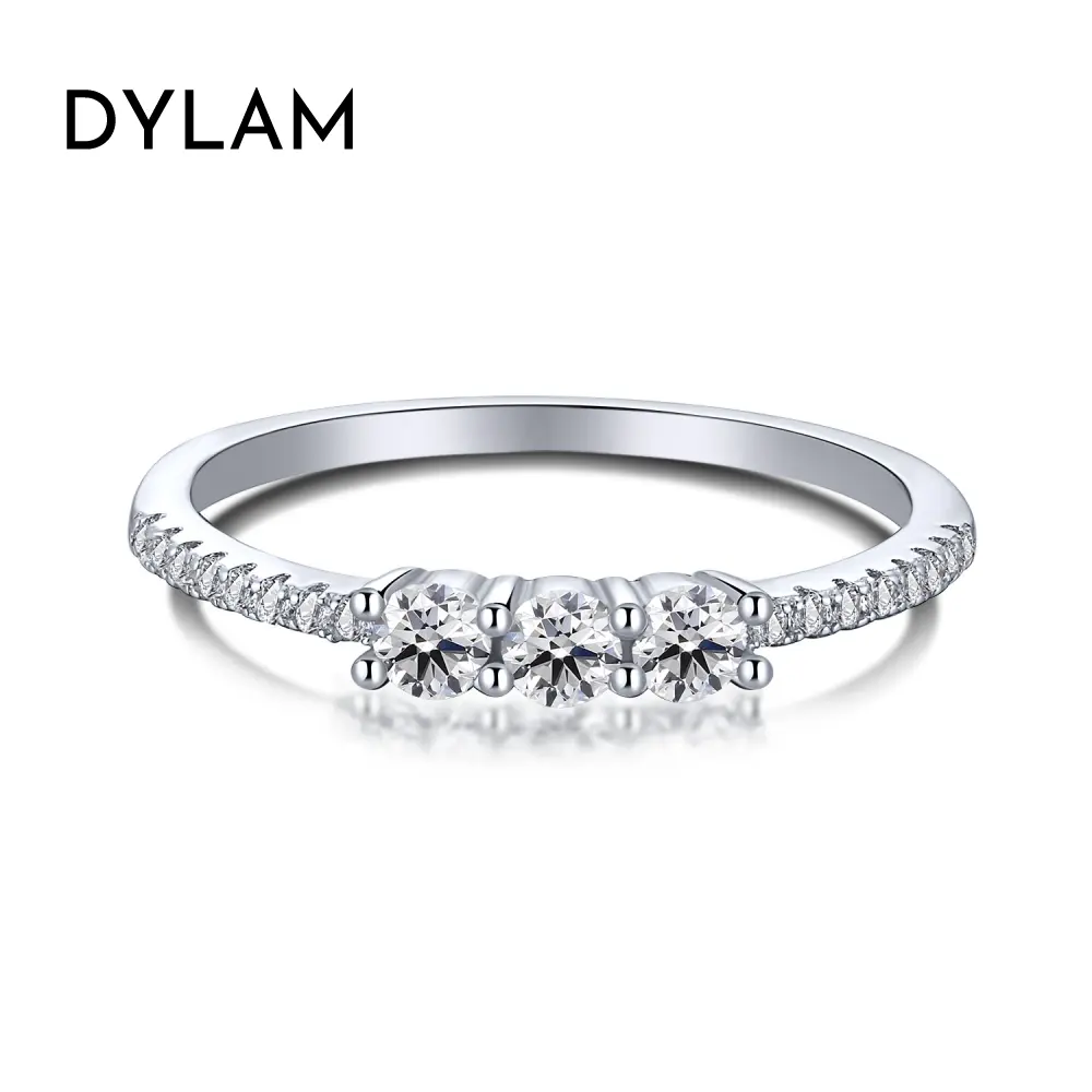 Dylam, ювелирные изделия, персонализированные кольца из стерлингового серебра, необычная вечность, ручной работы, женские бриллианты для продажи, красивая свадьба