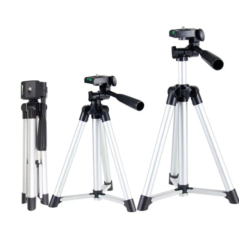 Light Weight Aluminum Alloy 130Cm Camera Phone Tripod Stand Live Tripod Stand 3110 3130 Tripod For Digital Camera Mobile Phone