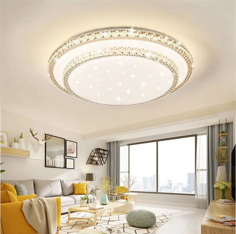 Цветная светодиодная потолочная лампа, Современная круглая квадратная Встраиваемая потолочная лампа для гостиной, 15 Вт, 20 Вт, 50 Вт