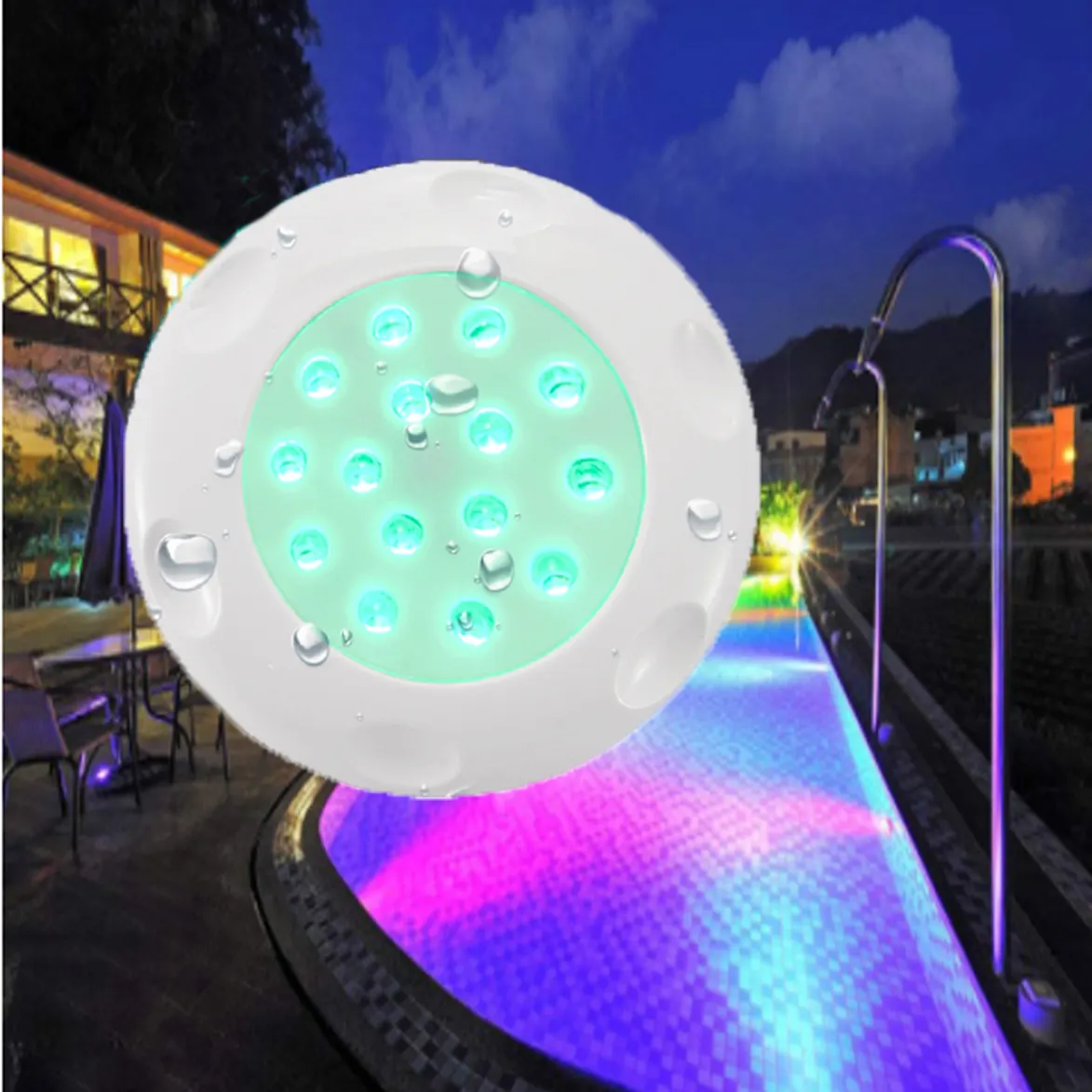 Led 7W 9W PC Material Led Underwater Light DC 12V Swimming Pool Light