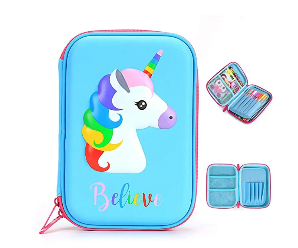 Factory girls gift bag unicorn pencil pouches for girls