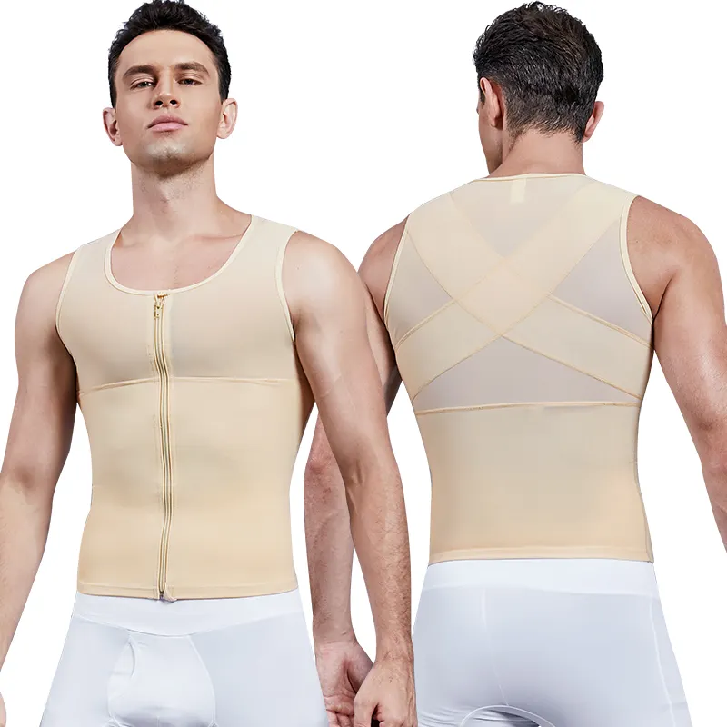 Hot Sales Slimming Shapewear Seamless Compression Body Shaper Vest Tank Top Slimming Mens Shapewear Vest