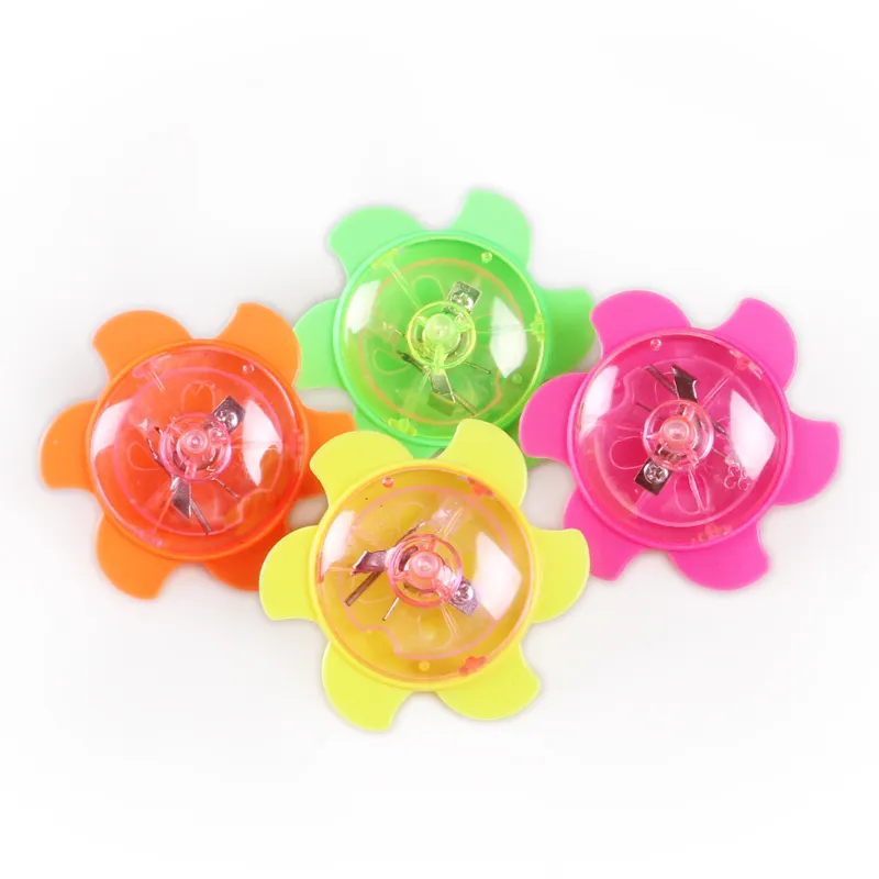 classical toy high quality plastic mini light up spinning top for kids