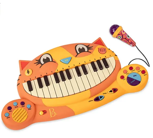 Игрушка Кот пианино с микрофоном ручной микрофон игрушка мультяшный пазл для раннего образования электронная музыкальная игрушка