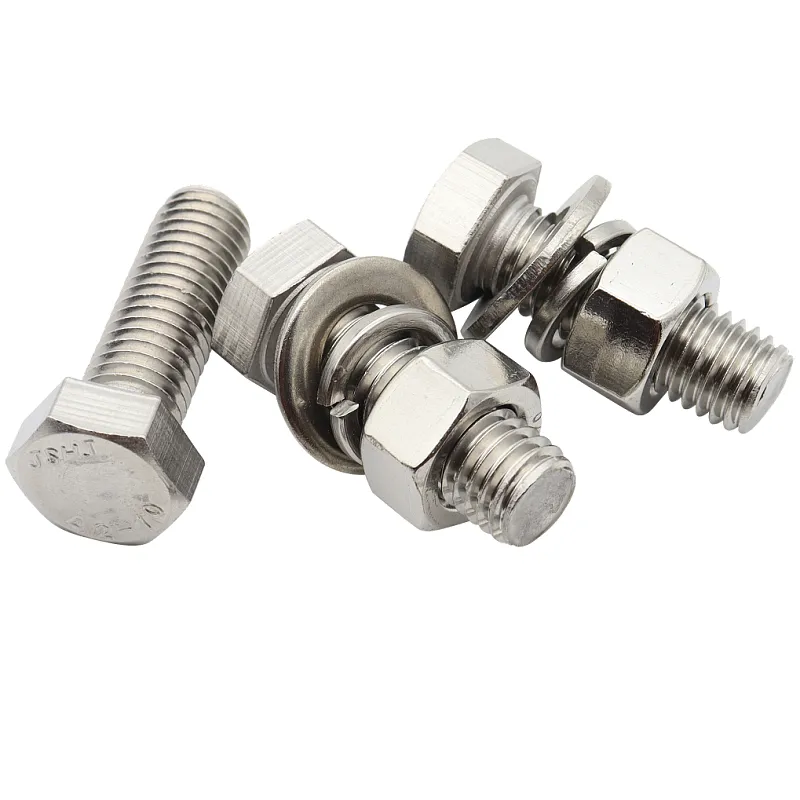 DIN933 standard a2 a4-70 stainless steel SS 304 316 Hexagon bolts and hex nuts